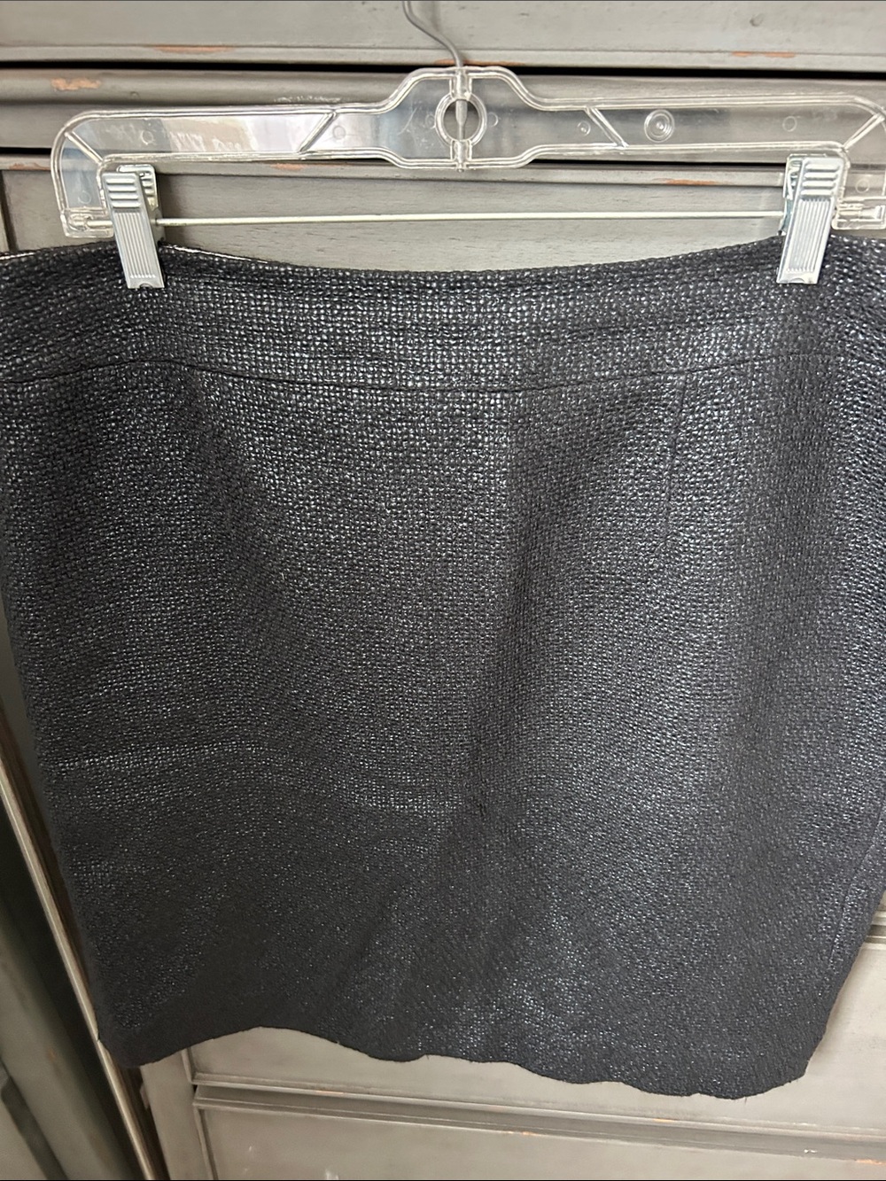 Banana Republic Charcoal Textured Pencil Skirt
